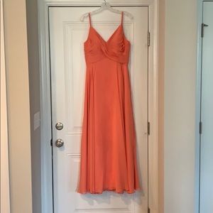 Peach Floor length gown
